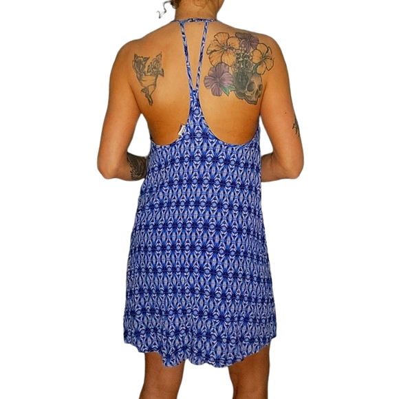 Roxy Racerback Loose Fit Dress Size Small Blue - Picture 5 of 6